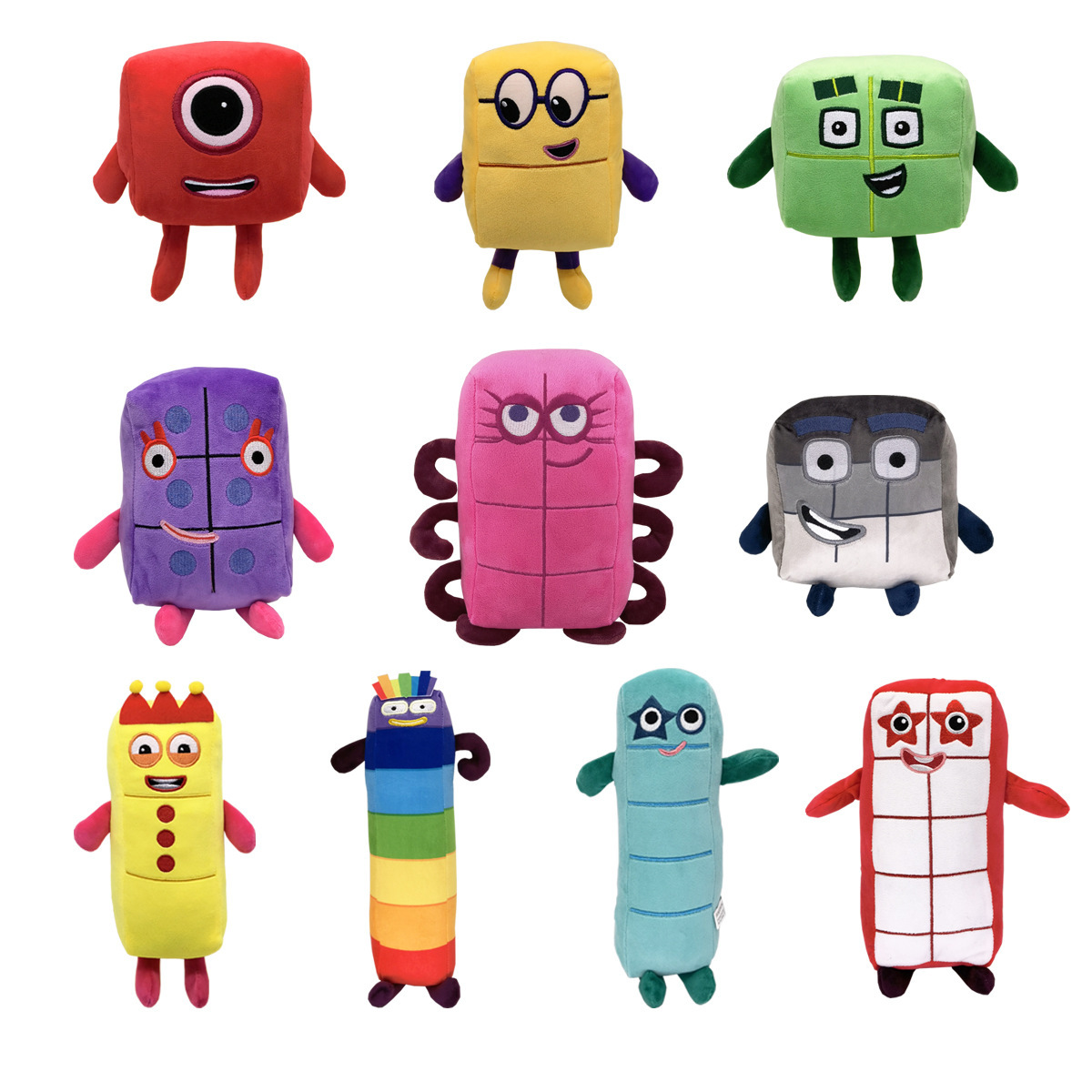 Kids Education Number - 10pcs Cartoon number Plush Doll Toy