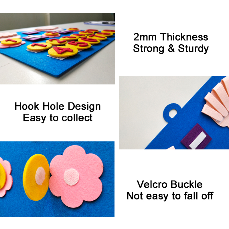 Toddler Montessori Toys Felt F - Kids Education Number recension och pris