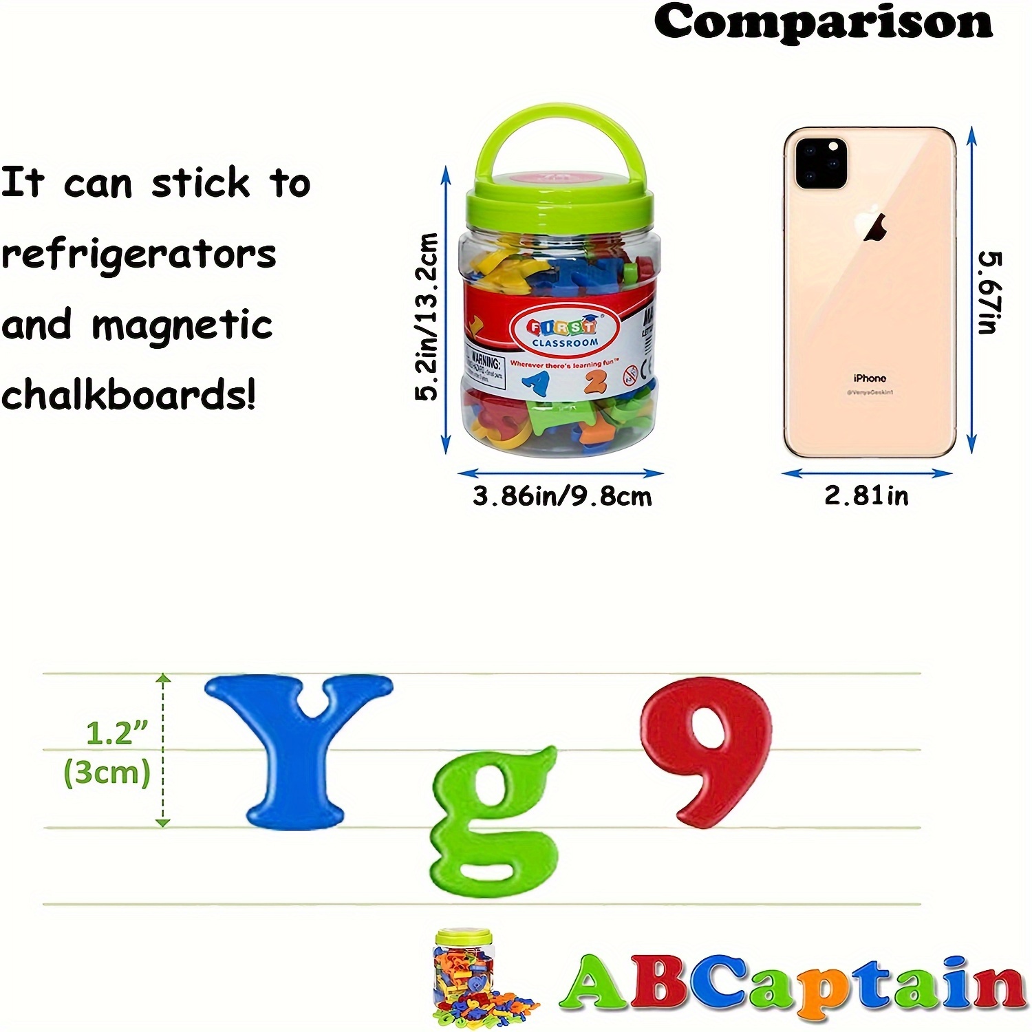 78 PCS Magnetic Letters Number - Kids Education Number recension och pris