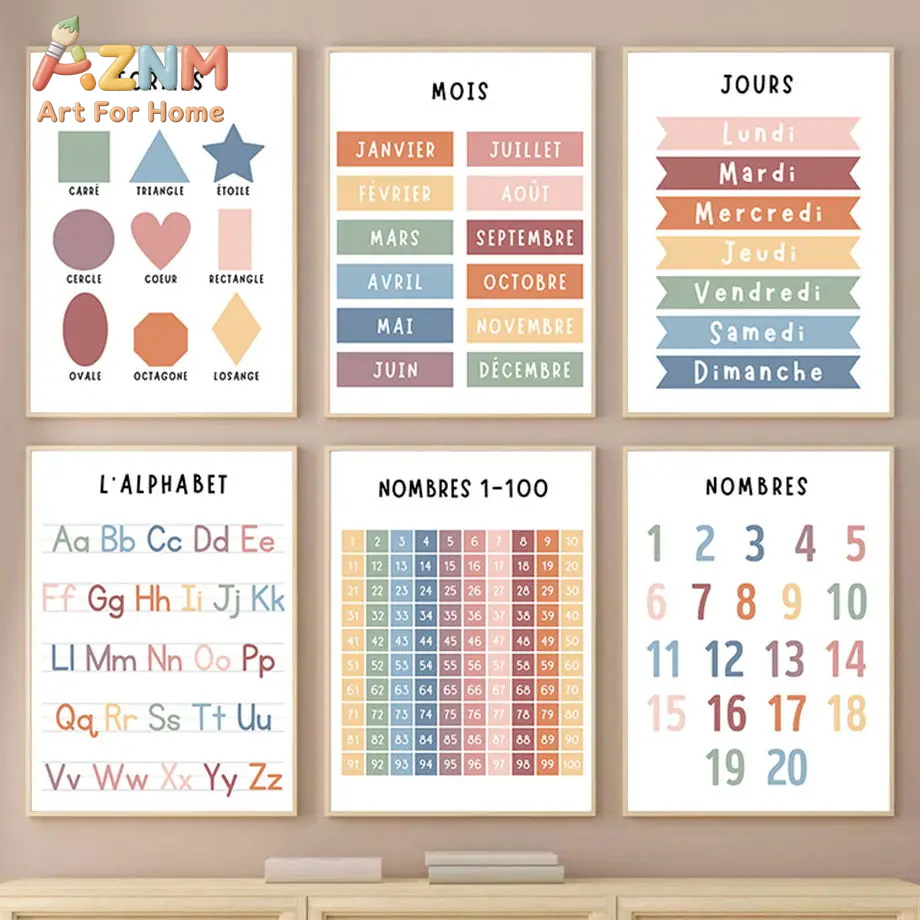 English French Number Alphabet - Kids Education Number recension och pris