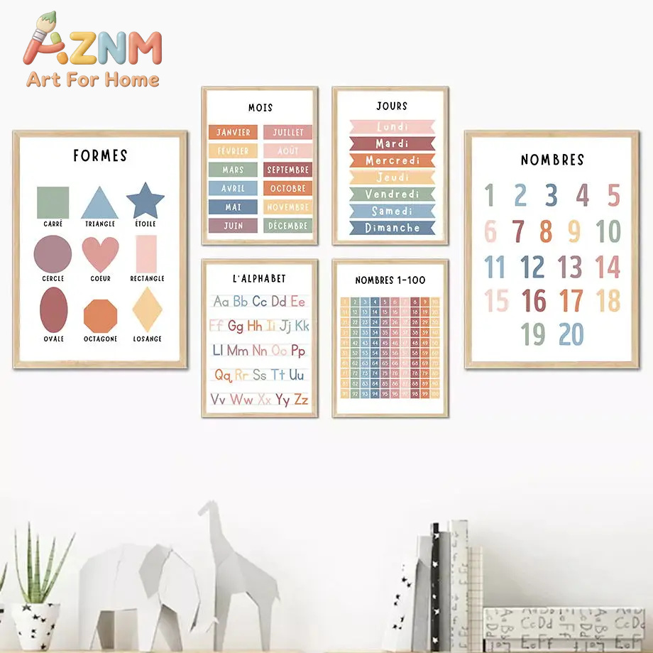 English French Number Alphabet - Kids Education Number recension och pris