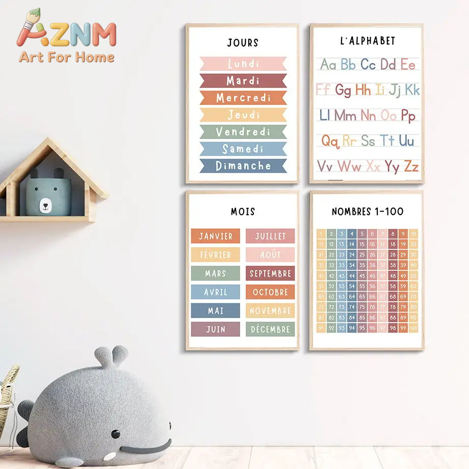 English French Number Alphabet - Kids Education Number recension och pris