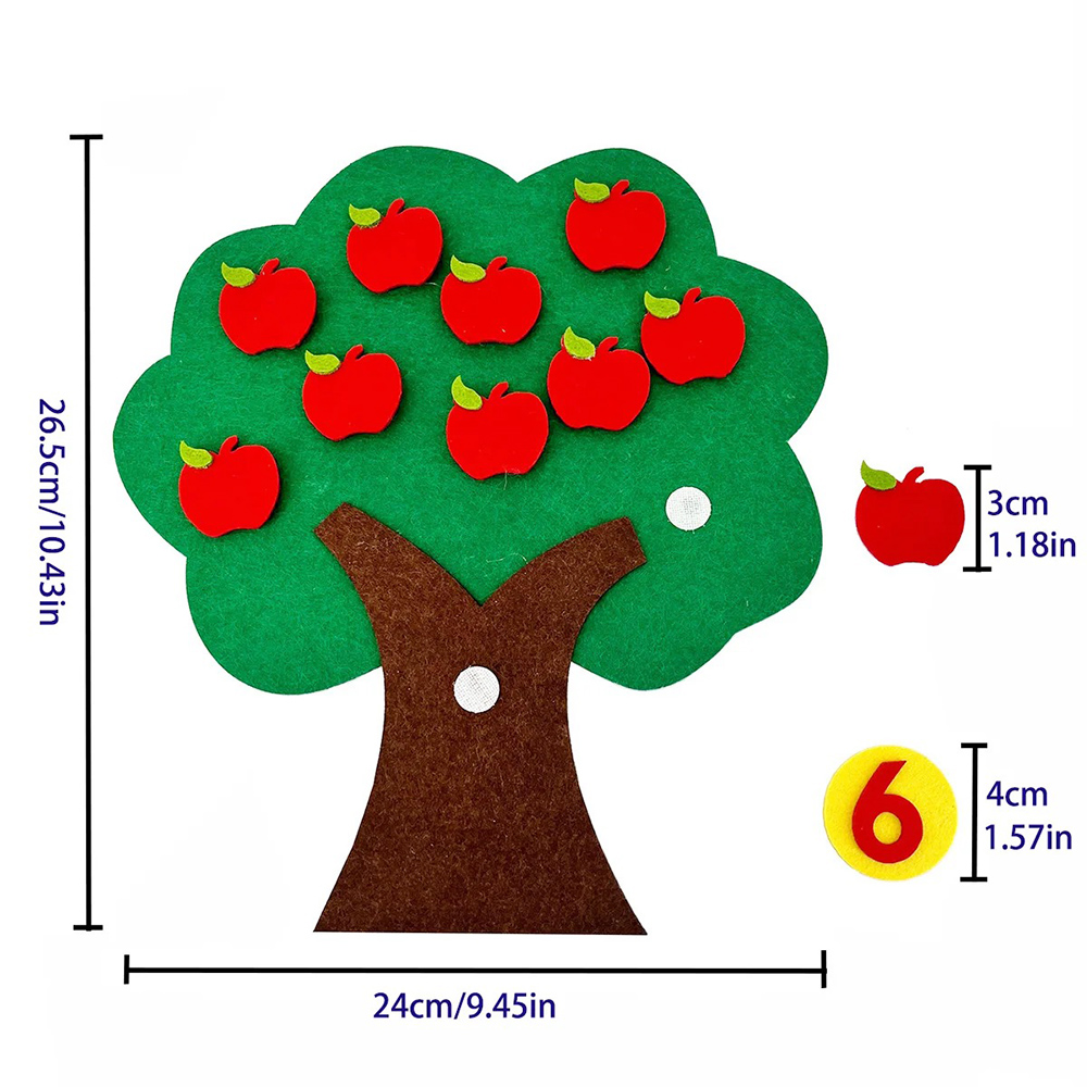 Montessori Fruit Tree Counting - Kids Education Number recension och pris