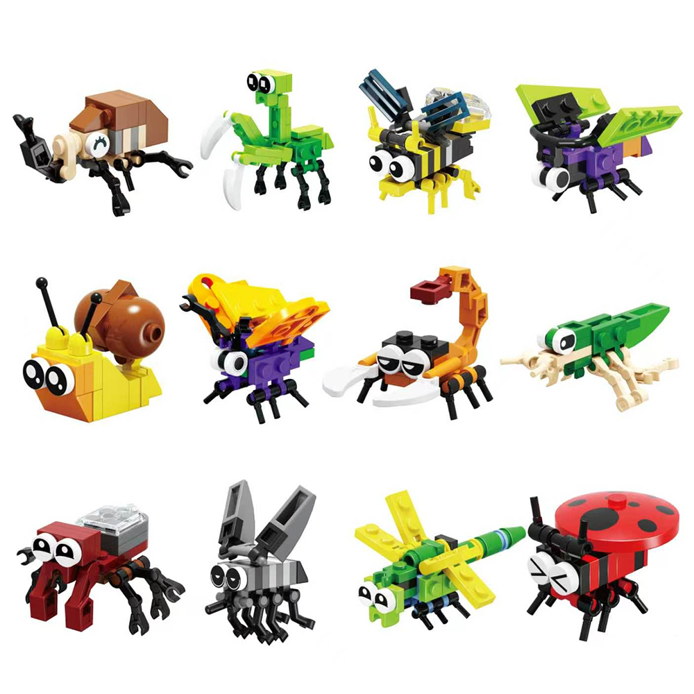 12pcs/set Insect Kingdom Build - Kingdom Kids Education recension och pris