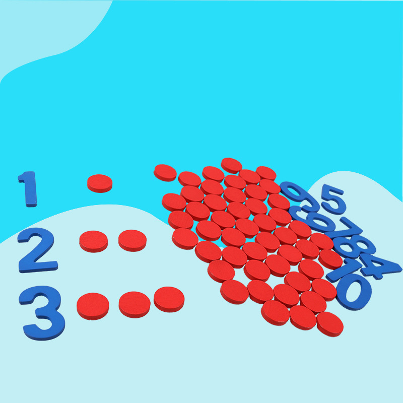 Kids Wooden Montessori Cogniti - Kids Education Number recension och pris
