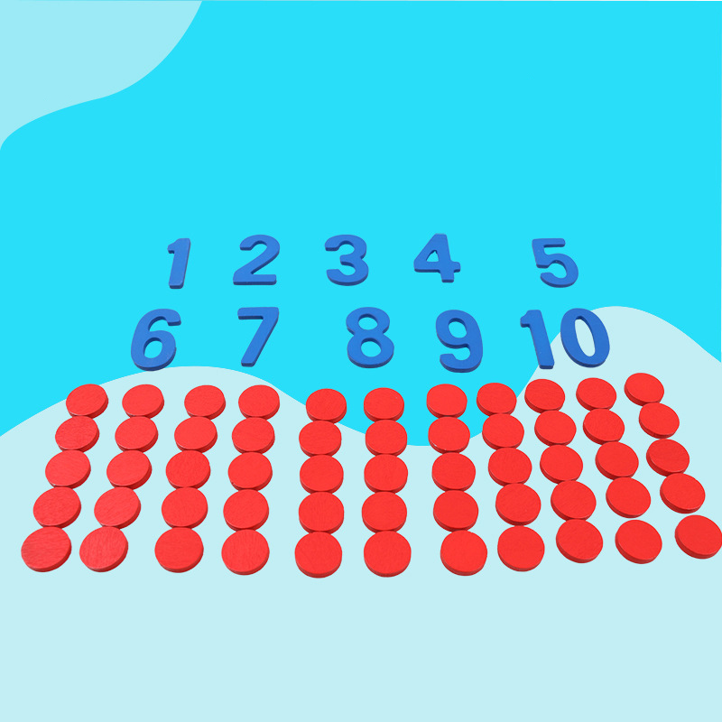 Kids Wooden Montessori Cogniti - Kids Education Number recension och pris