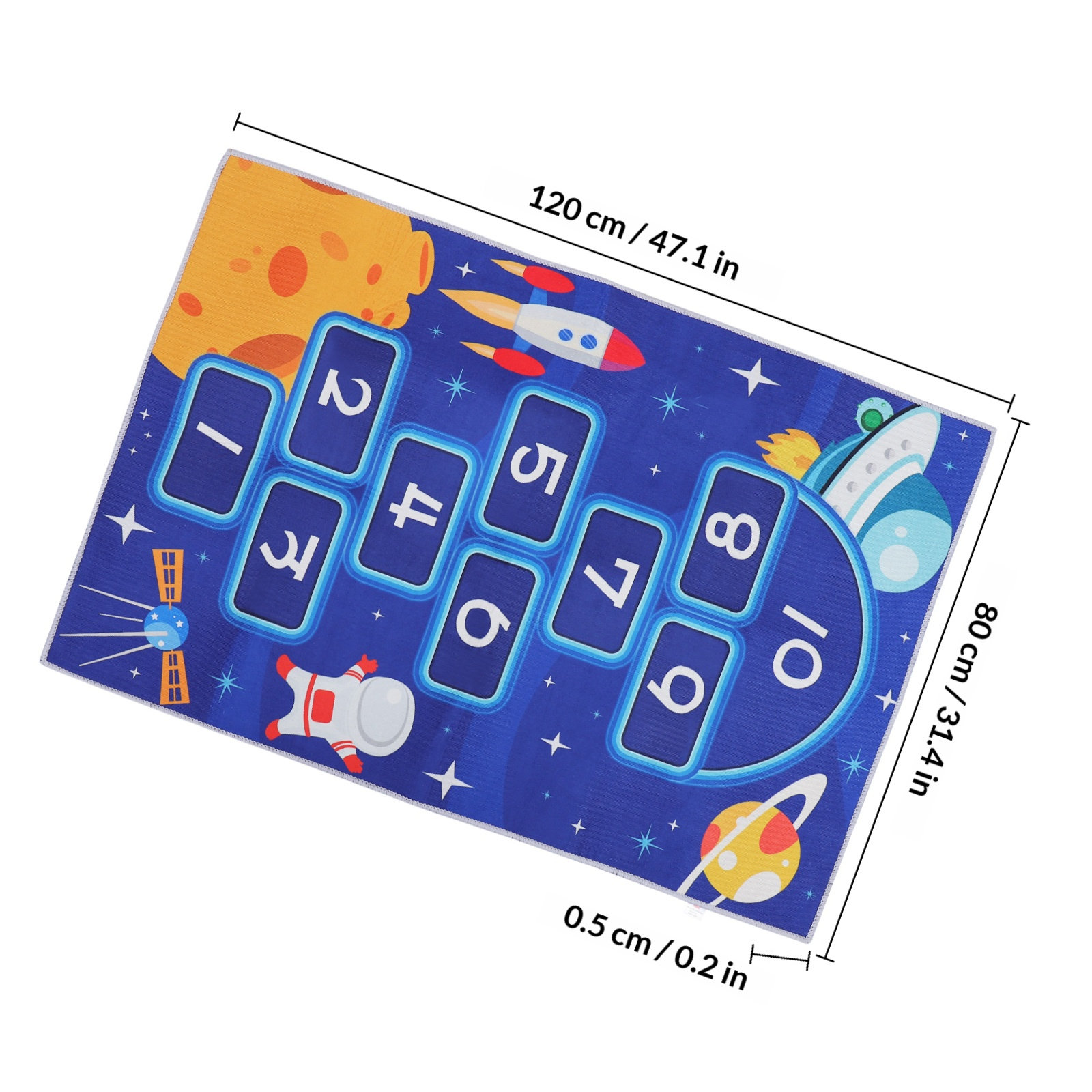 Large Hopscotch Floor Mat for  - Kids Education Design recension och pris