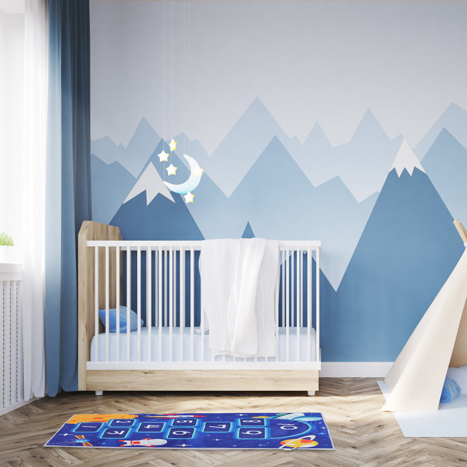 Large Hopscotch Floor Mat for  - Kids Education Design recension och pris