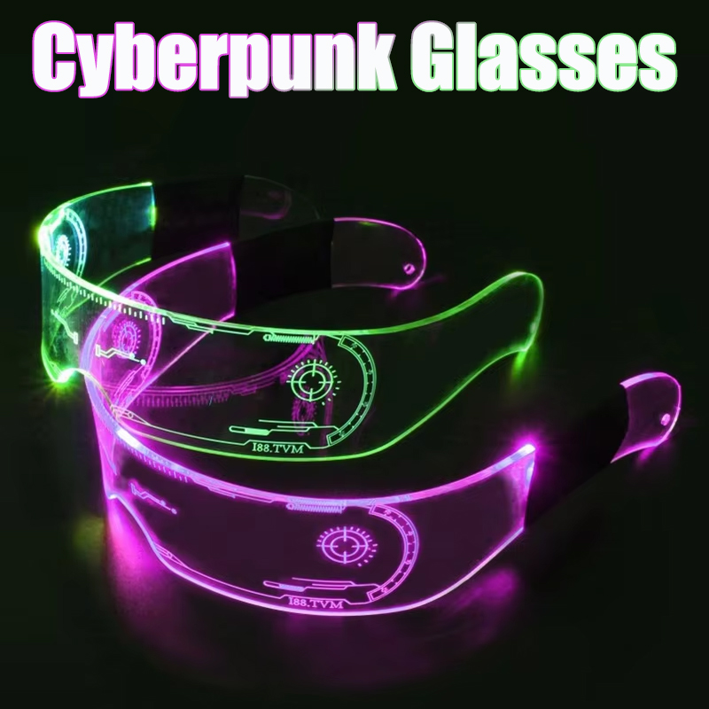 Cyberpunk Electric LED Glasses - Kids Educational Songs recension och pris