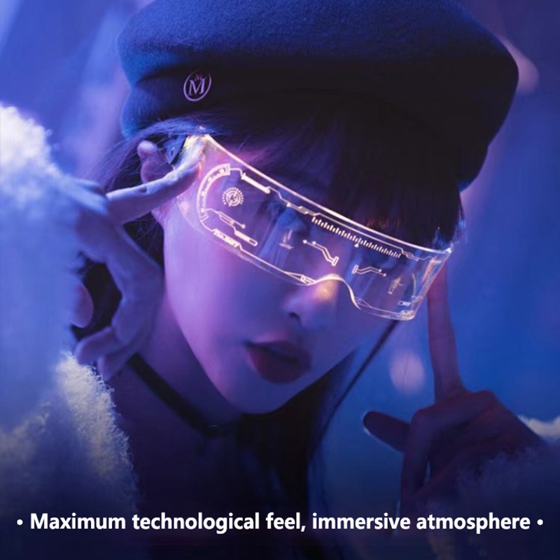 Cyberpunk Electric LED Glasses - Kids Educational Songs recension och pris