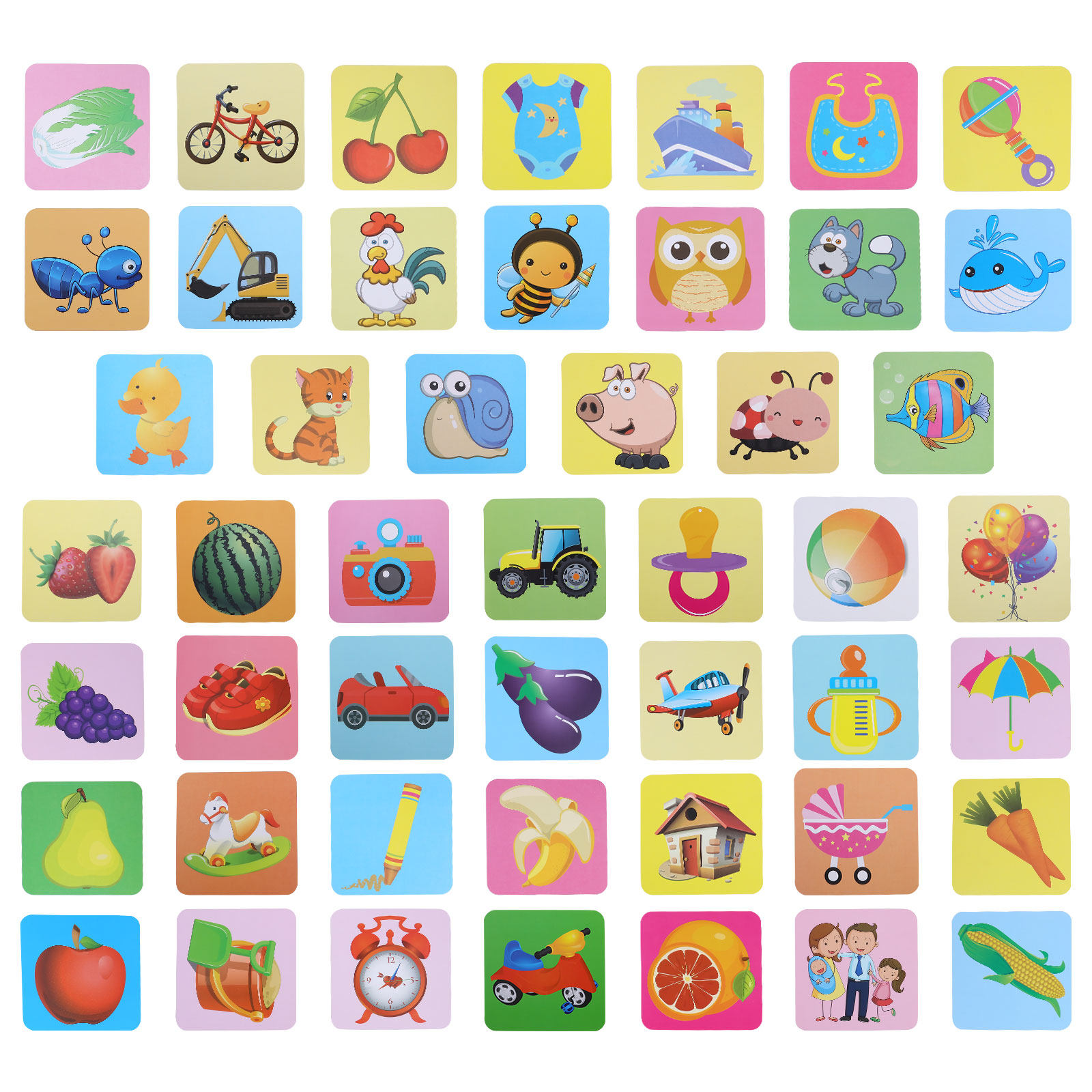 Visual Stimulus Cards Color Re - Kids Education Fun recension och pris