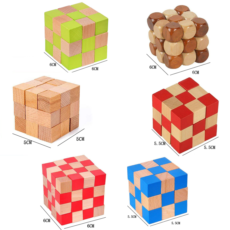 Square Snake Cube Wooden Brain - Kids Education Fun recension och pris