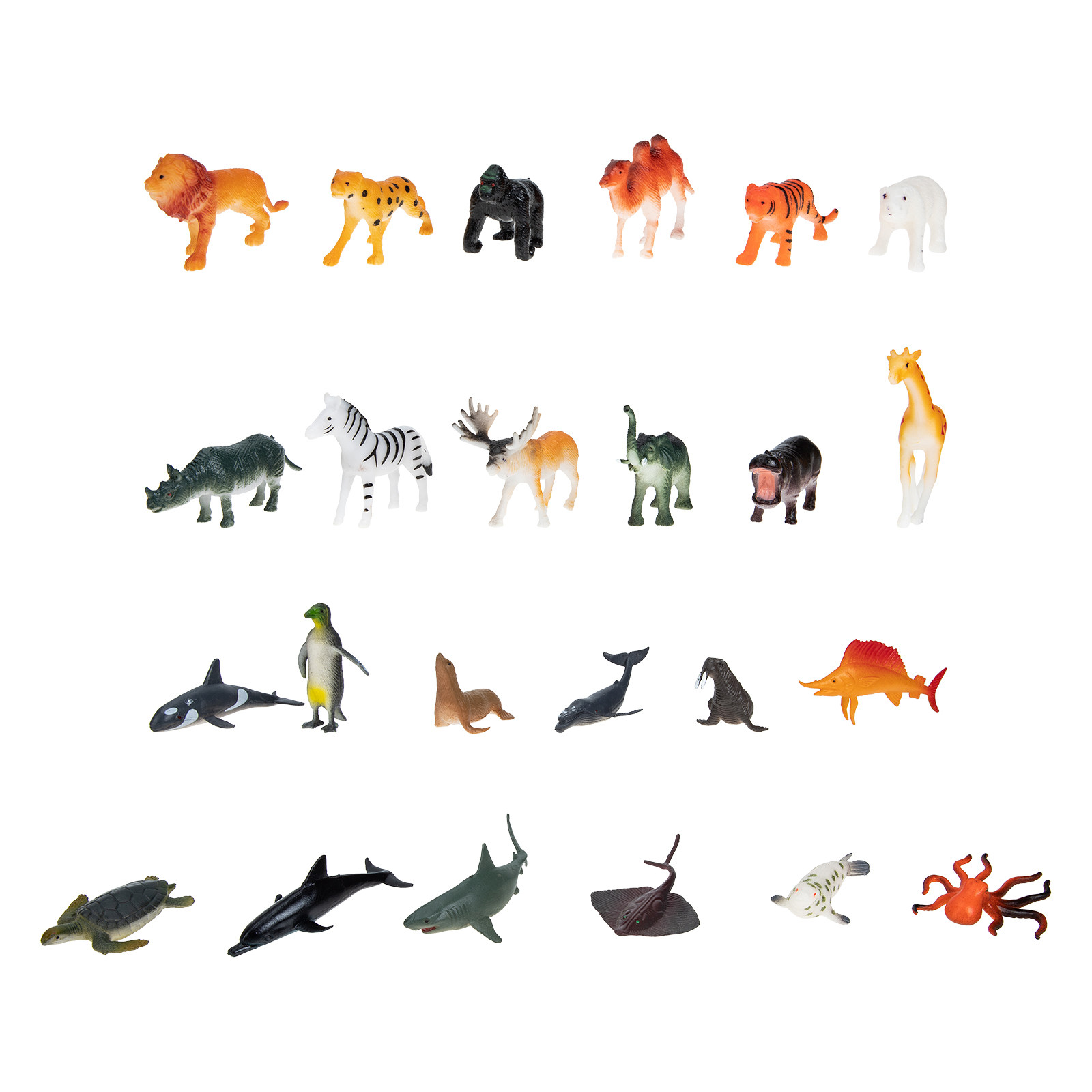 24Pcs Ocean Animals Plastic Si - Kids Early Education Photos recension och pris