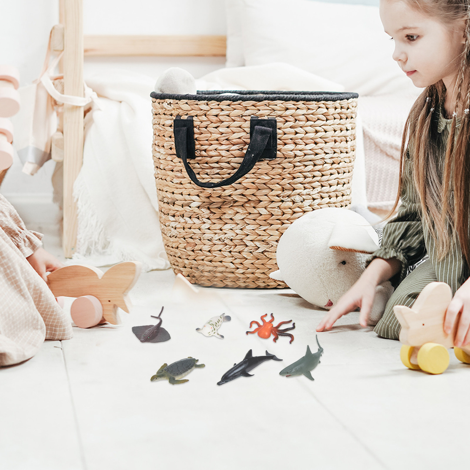 24Pcs Ocean Animals Plastic Si - Kids Early Education Photos recension och pris