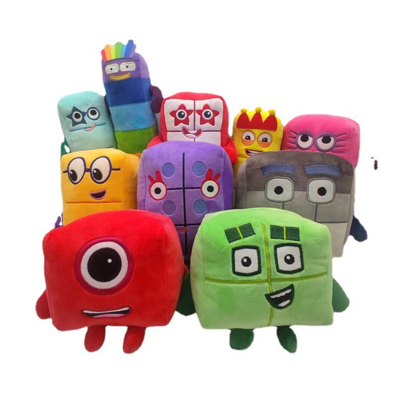 10pcs Cartoon number Plush Dol - Kids Education Number recension och pris