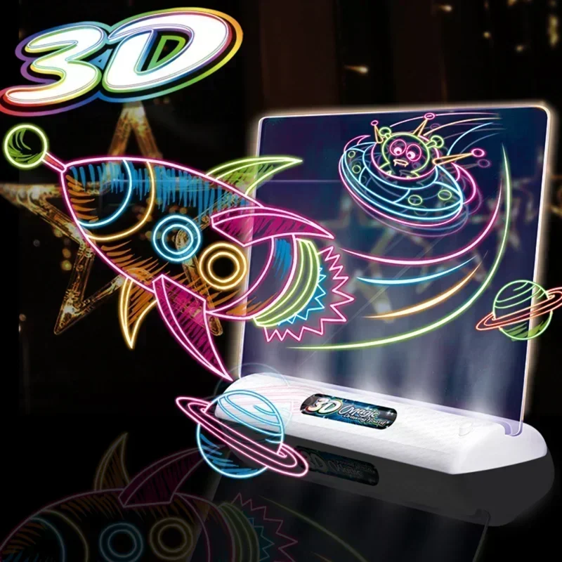 3D Magic Drawing Board LED Glo - Kids Education Foundation recension och pris