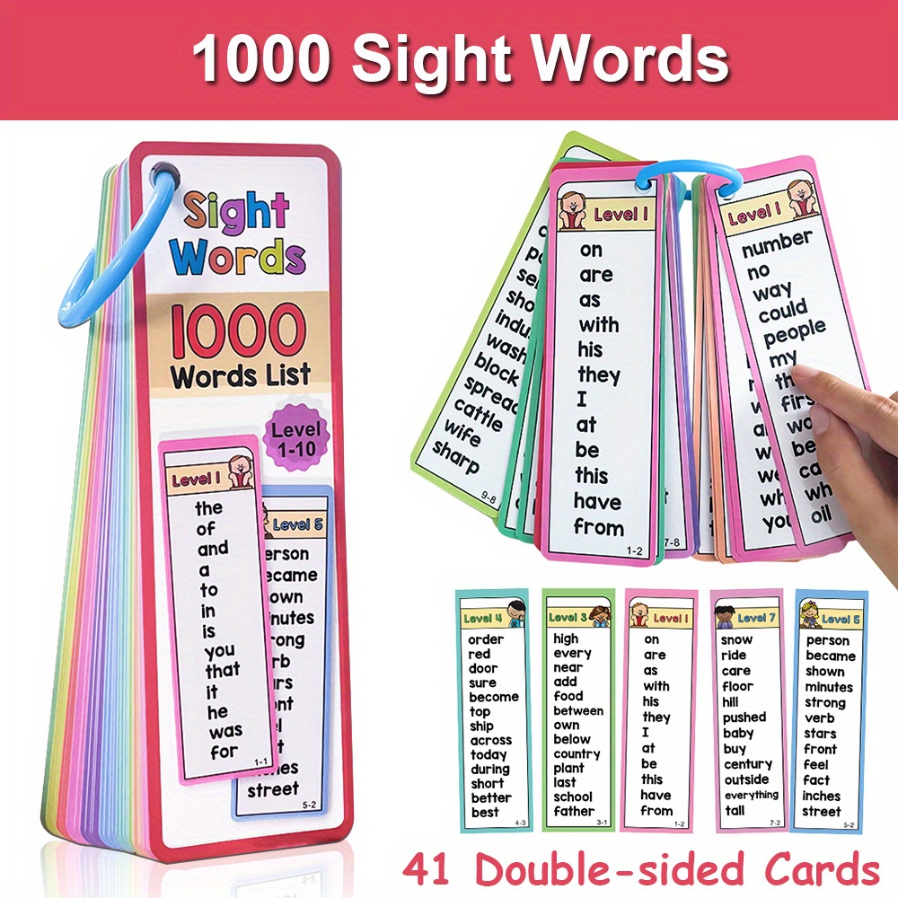 1000 Sight Words Flash Cards f - Kids Education Fun recension och pris