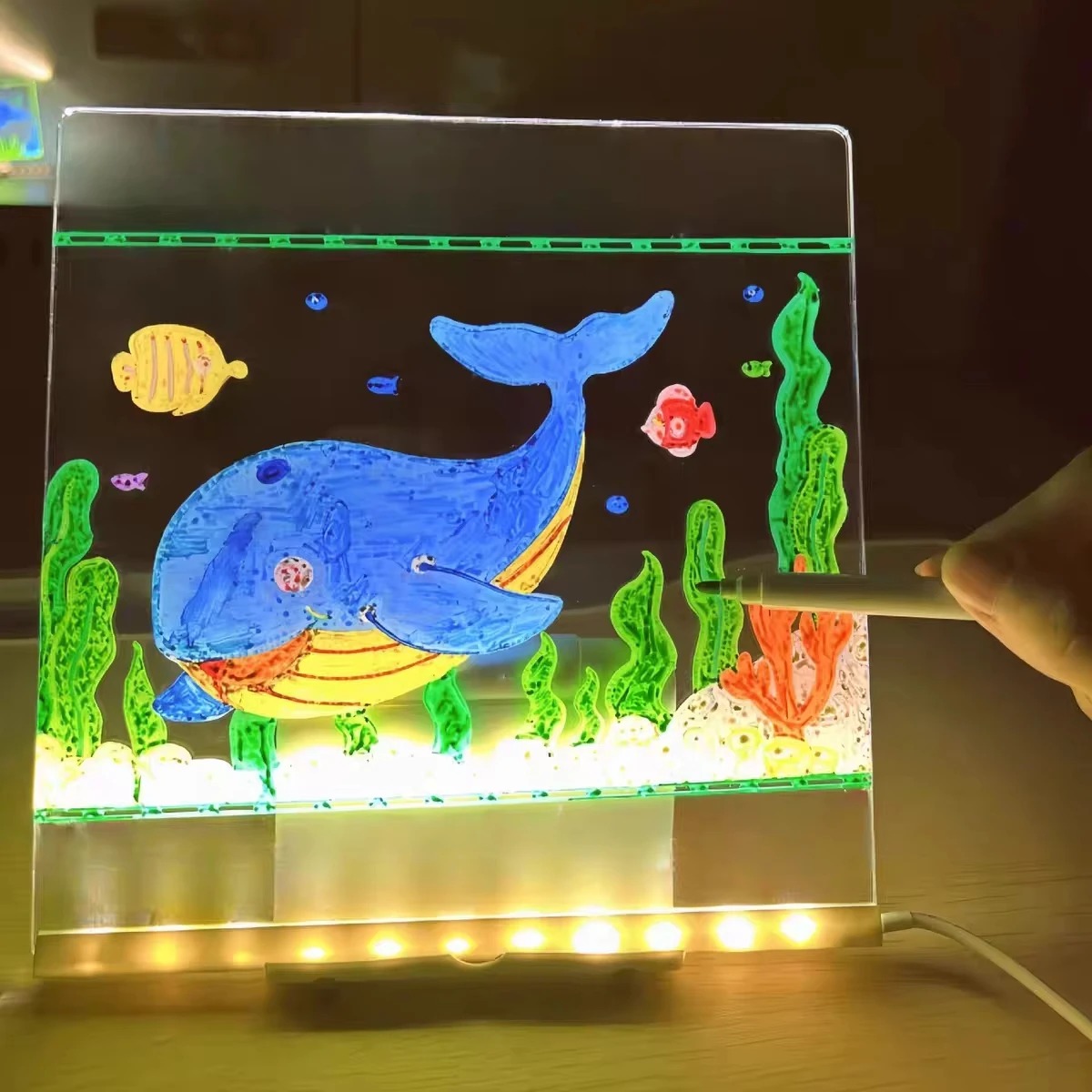 Magic Glow Kids Drawing Board: - Kids Education Fun recension och pris