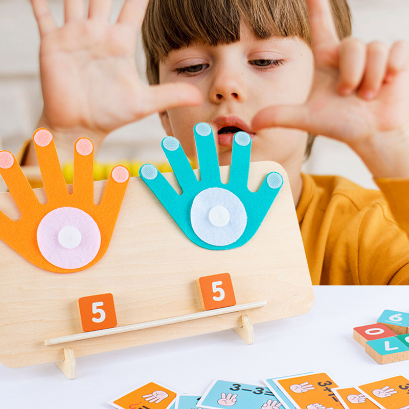 Kids Montessori Toys Wooden Fi - Kids Education Number recension och pris