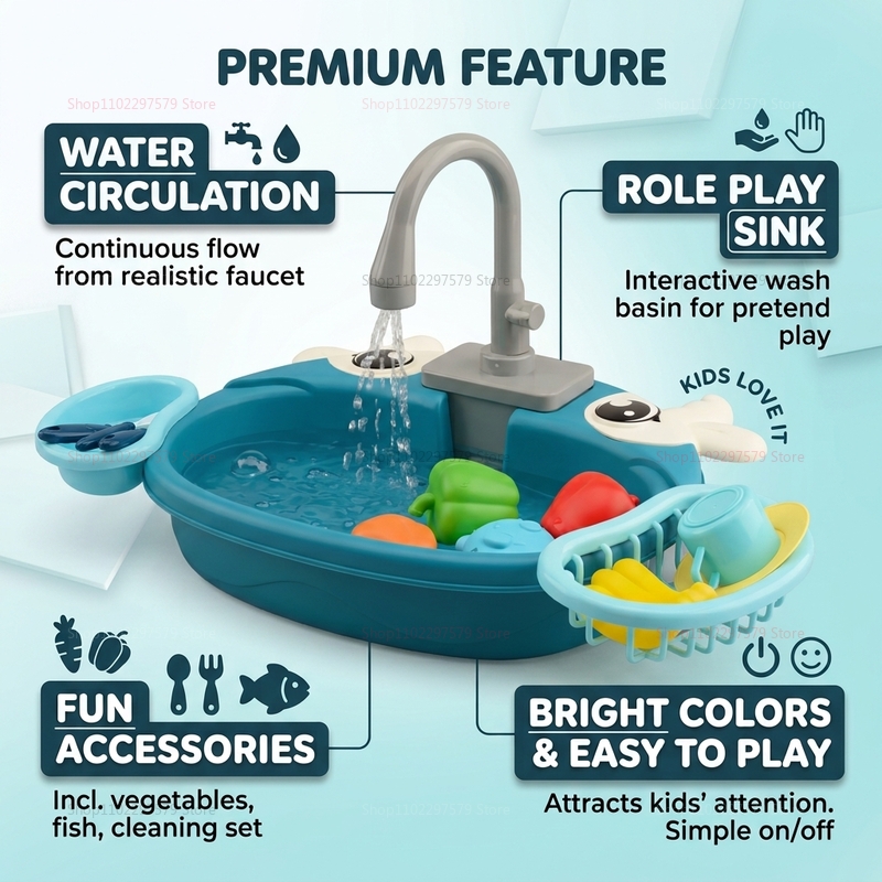 Toddler Interactive Water Play - Kids Education Design recension och pris