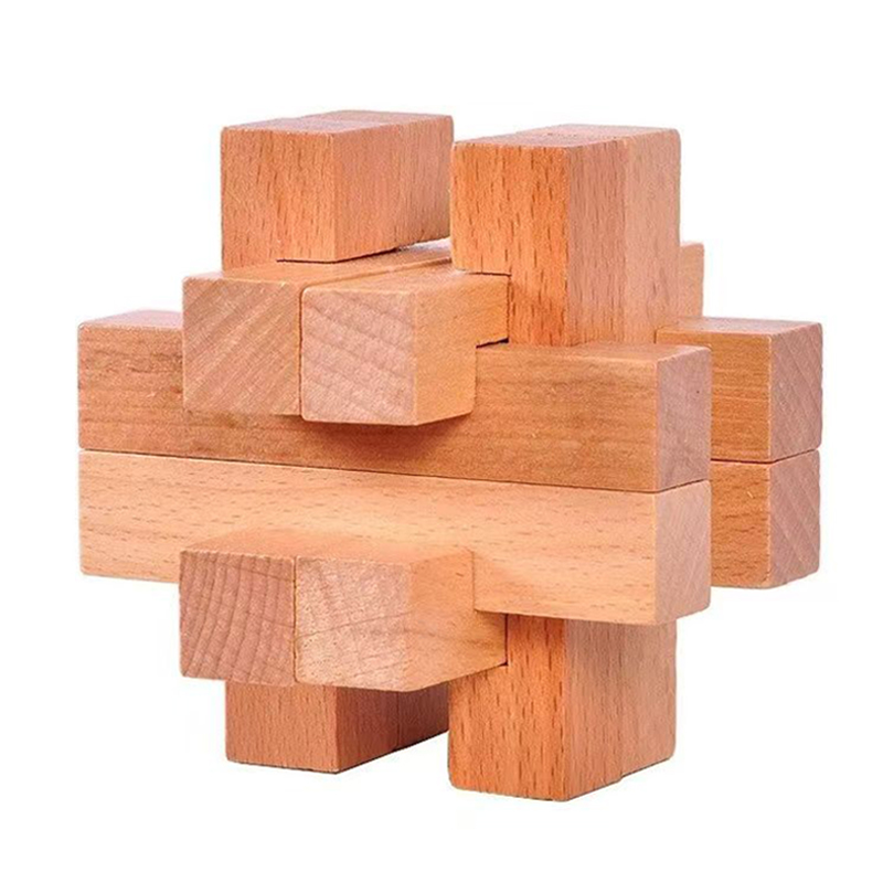 Wooden Brain Teaser for Adults - Brain Teaser Cube recension och pris