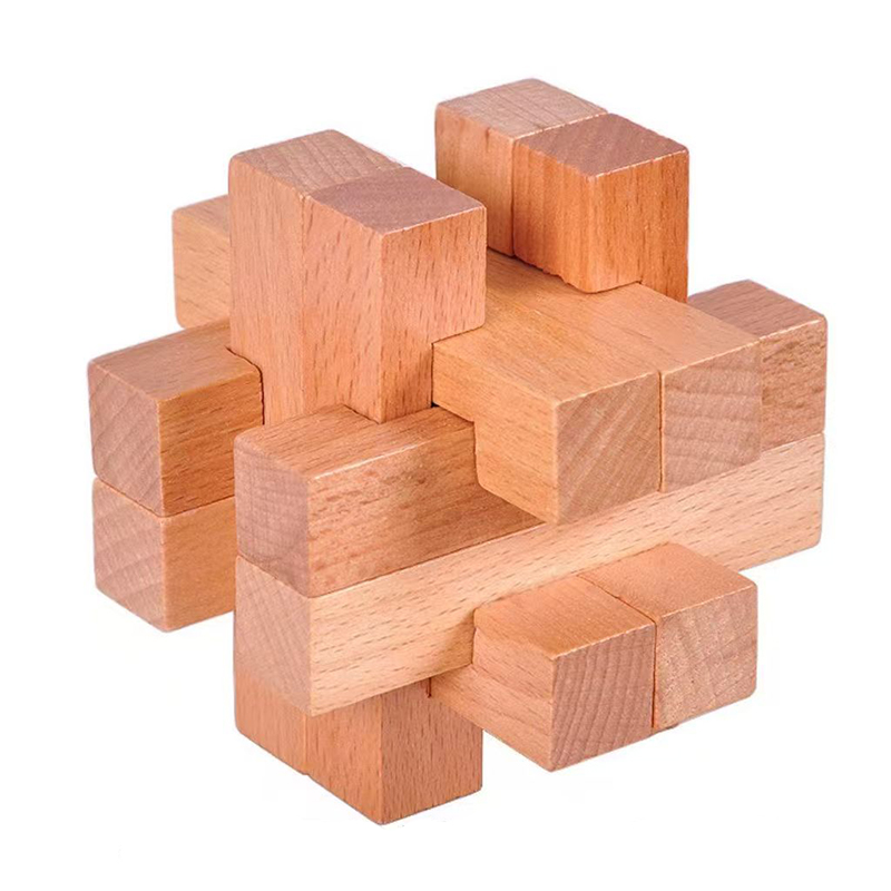 Wooden Brain Teaser for Adults - Brain Teaser Cube recension och pris