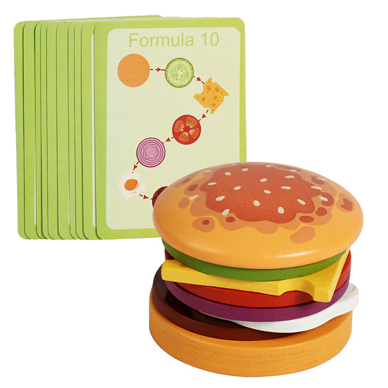 【HAPPY】Wooden Hamburg Sandwich - Happy Kids Education recension och pris