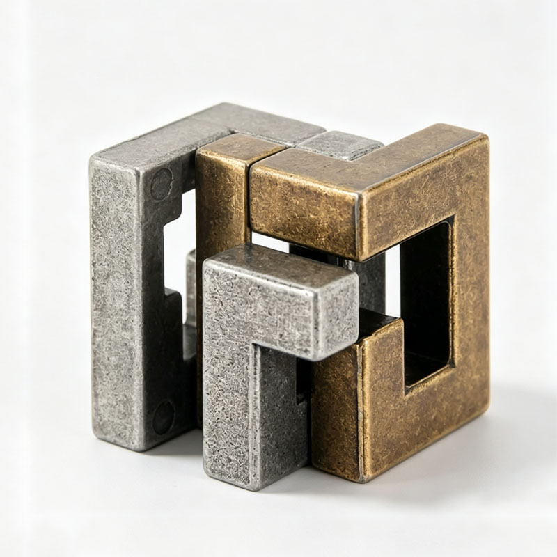 Magic IQ Cast Coil Difficult M - Brain Teaser Cube recension och pris