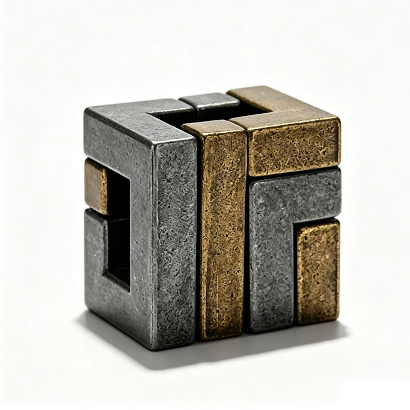 Magic IQ Cast Coil Difficult M - Brain Teaser Cube recension och pris