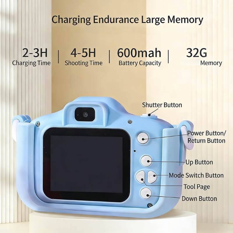 Rechargeable Kids Camera Toy W - Kids Early Education Photos recension och pris