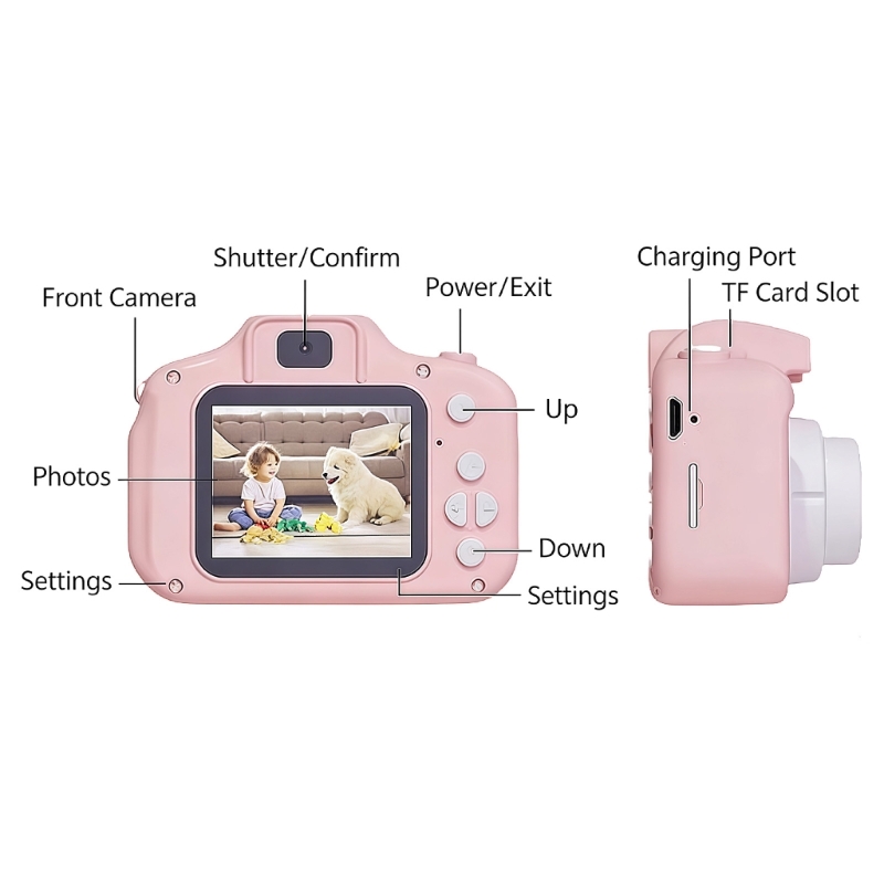Rechargeable Kids Camera Toy W - Kids Early Education Photos recension och pris
