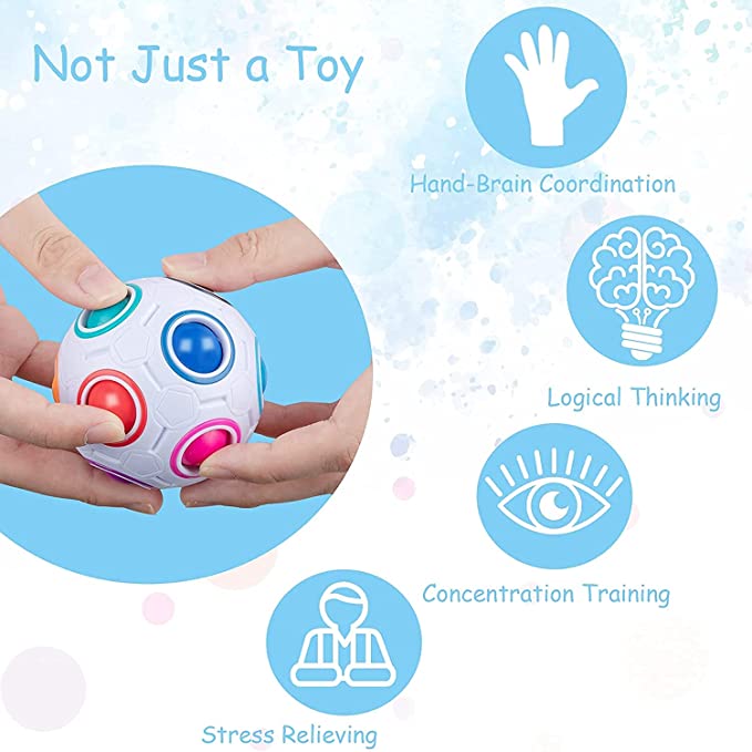Magic Rainbow Puzzle Ball:3D S - Brain Teaser Cube recension och pris